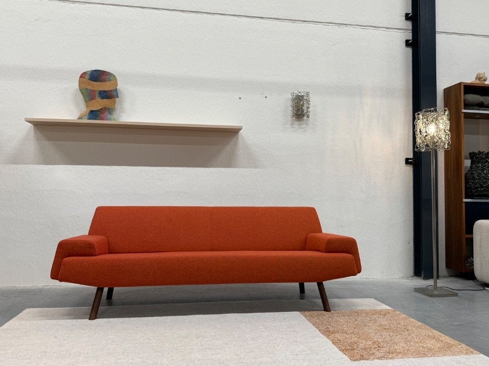 Nieuw Havee Cloak Sky bank 3,5 Zits Rood oranje stof 230, Rechte bank, Stof, 200 tot 250 cm, Driepersoons