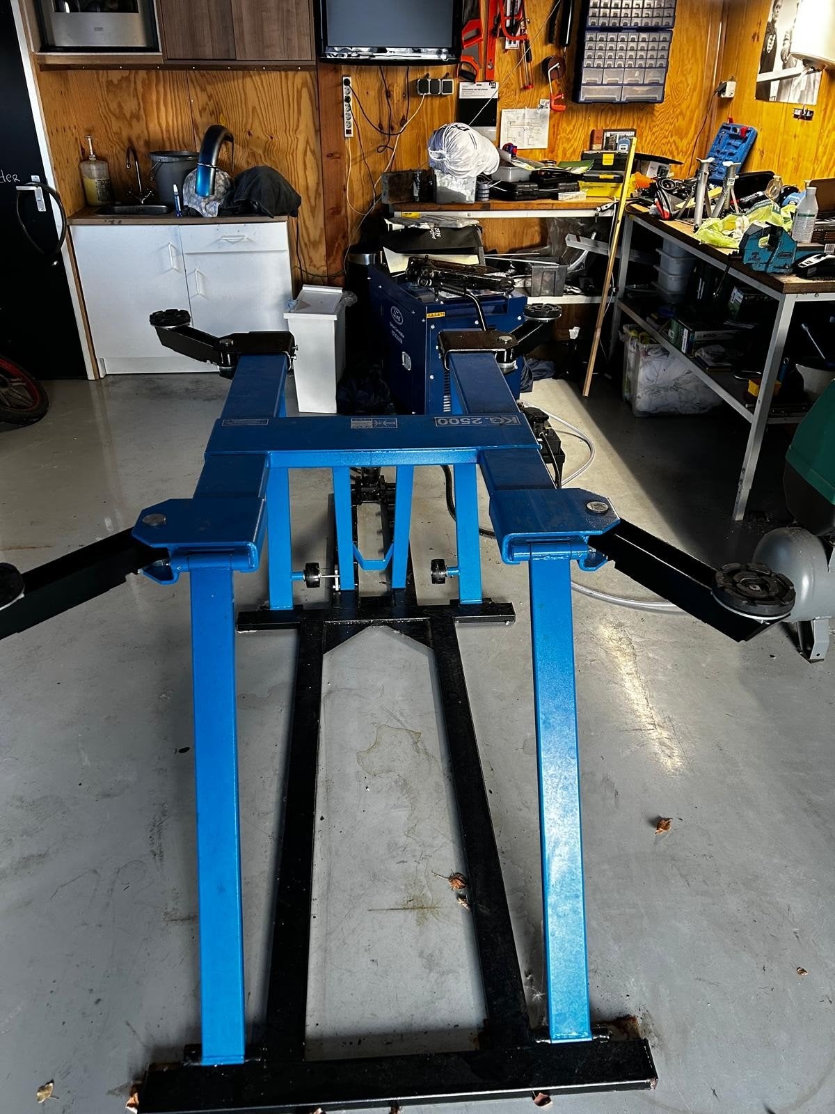 OMCN Schaarhefbrug 2500 kg - Perfect voor hobbyist, Ophalen