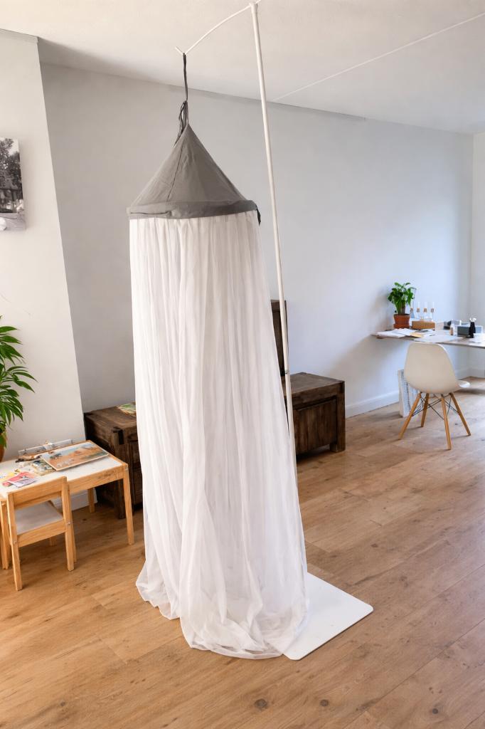 Kinder bedhemel / klamboe met standaard, Ophalen, Gebruikt, Klamboe