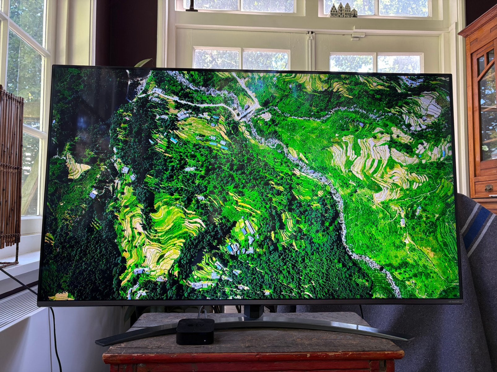LG 55 ‘’ tv/beeldscherm Nano Cell Super UHD 4K 55’’ / 139 cm, Audio, Tv en Foto, Ophalen, 50 Hz, Zo goed als nieuw, 100 cm of meer