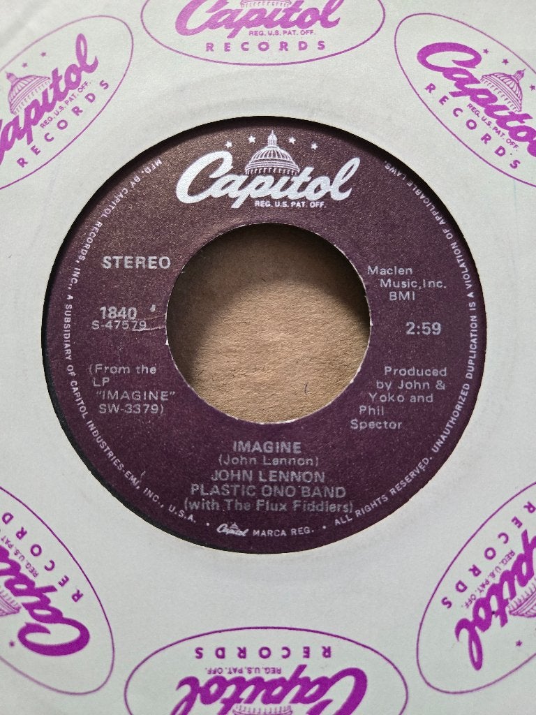 John Lennon - Imagine, Gebruikt, 7 inch, Single, Ophalen of Verzenden