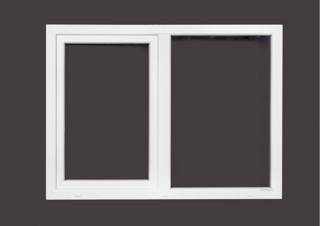 Kunststof Kozijn Vast Draaikiep  B150 H110cm Wit, Niet ingevuld, Kunststof, Raamkozijn, Niet ingevuld