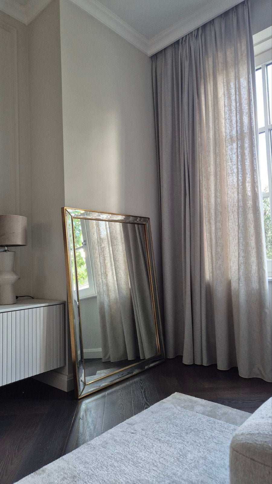 Grote Gouden Vintage Spiegel 115x86cm Goud Deknudt, Huis en Inrichting, Gebruikt, 100 tot 150 cm, Ophalen of Verzenden, 75 tot 100 cm