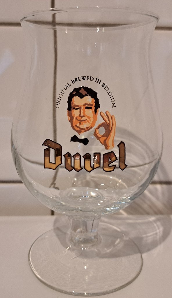 Duvel de ober, Verzamelen, Biermerken, Ophalen of Verzenden, Zo goed als nieuw, Glas of Glazen, Duvel