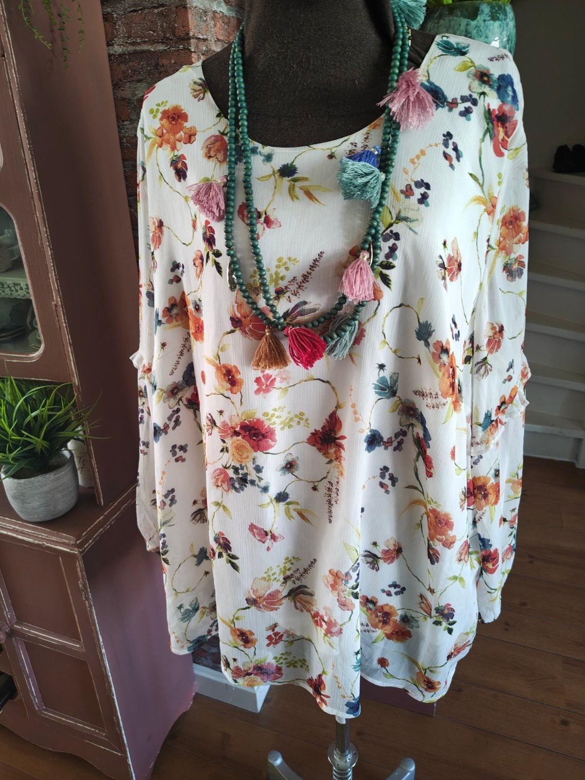 voile tuniek zizzi xl, Ophalen of Verzenden, Zo goed als nieuw, Maat 46/48 (XL) of groter, Meerkleurig