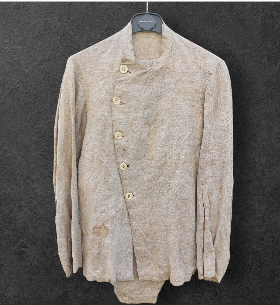 Duits WO2 militair/keukenuniform, Ophalen of Verzenden, Duitsland, Kleding of Schoenen