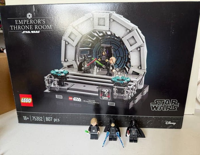 Star Wars Lego throne 75352 - ENKEL Popjes, boekje, doos, Ophalen of Verzenden, Gebruikt