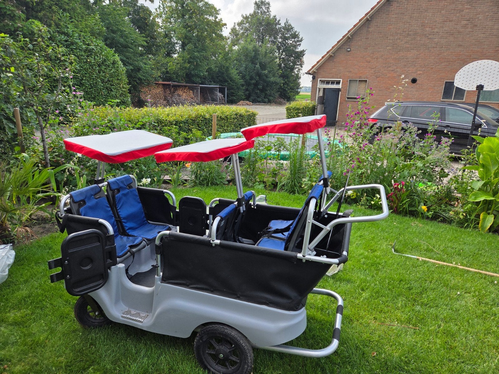Kiddybus 6-persoons kinderwagen - Ideaal voor kinderopvang, Gebruikt, Duowagen, Ophalen, Kinderwagen