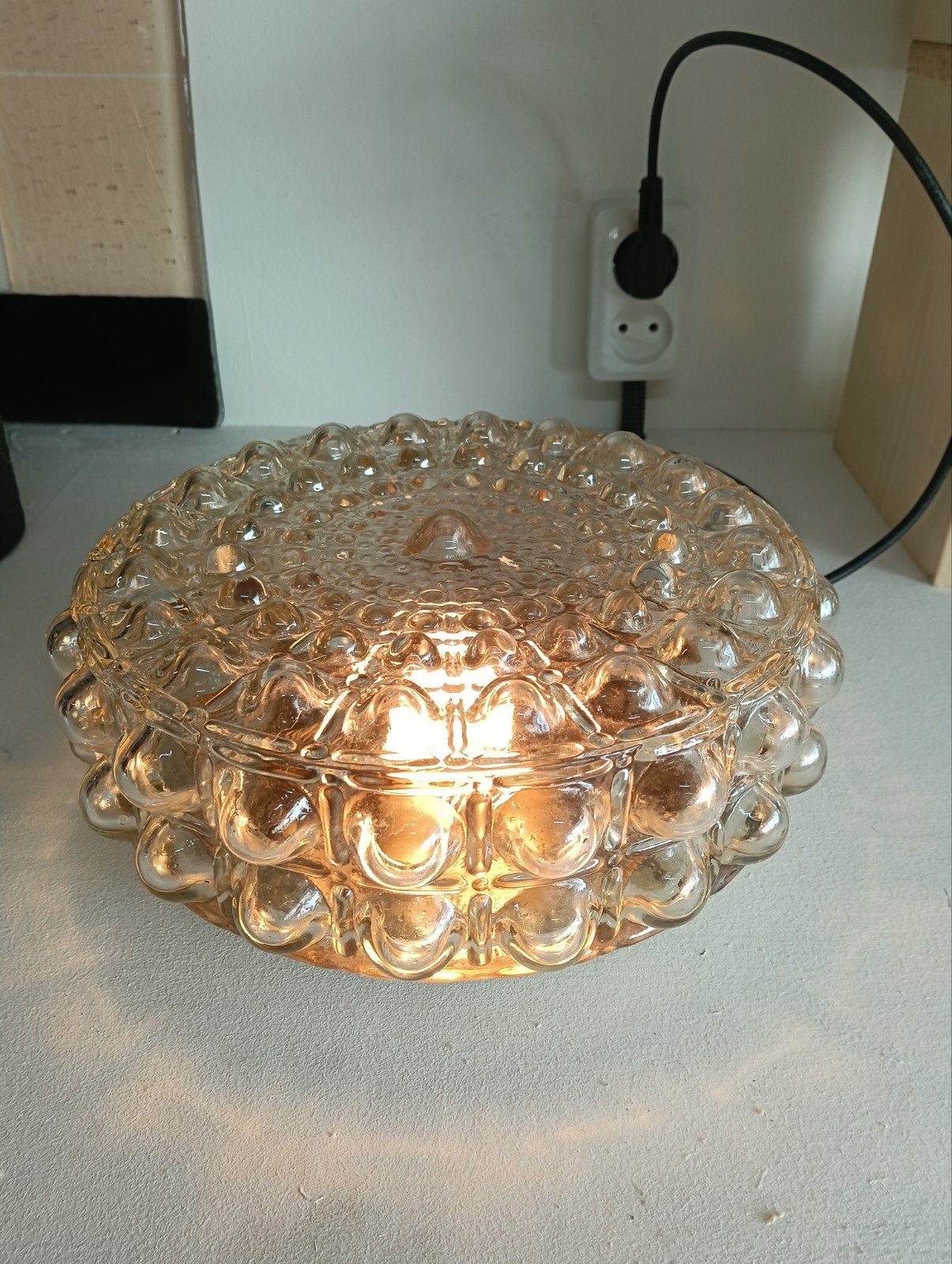 Helena Tynell Bubbel Lamp - Vintage Glazen Plafondlamp, Ophalen of Verzenden