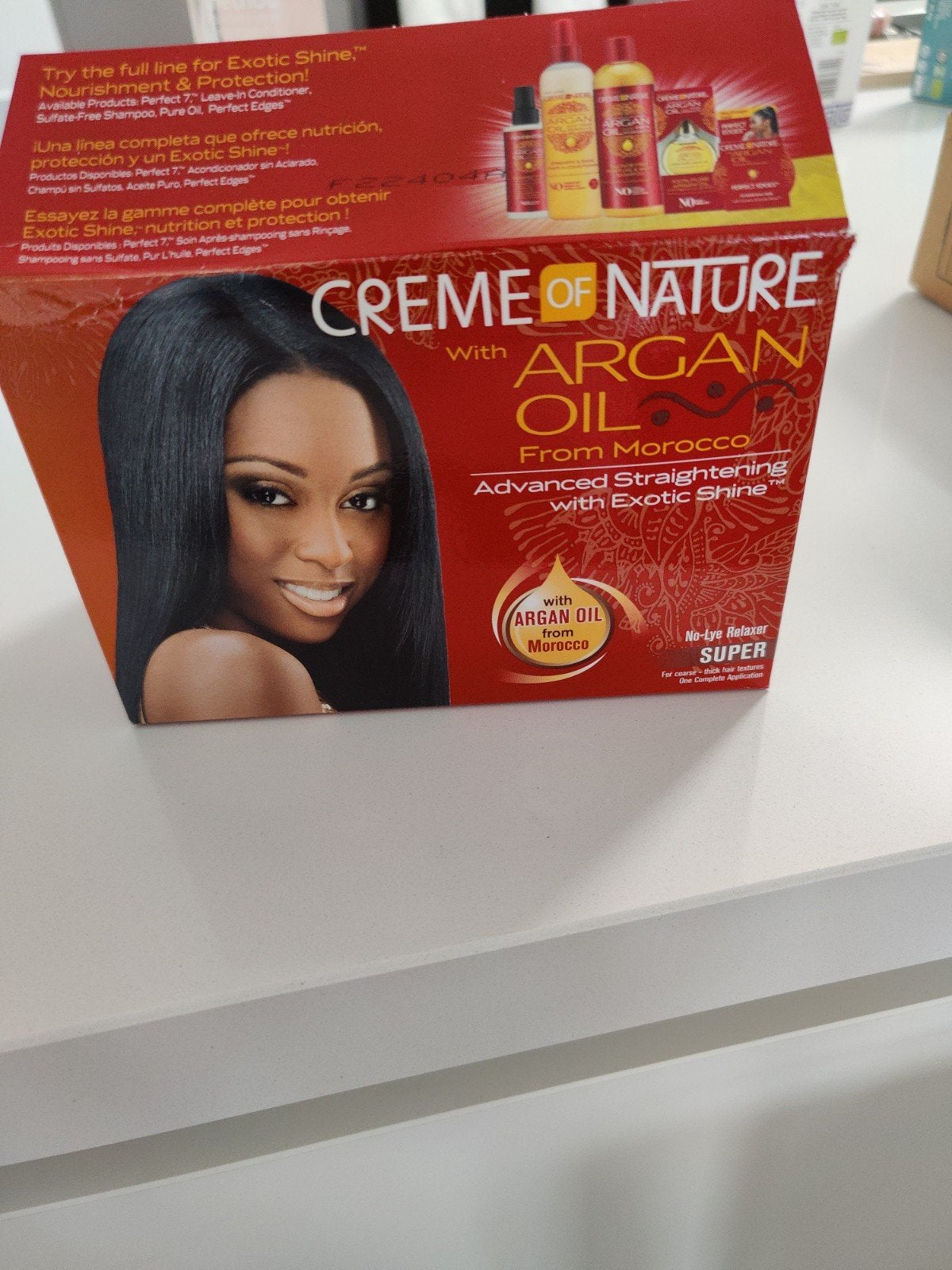 Creme of Nature Advanced Straightening met Arganolie, Ophalen of Verzenden, Nieuw, Haarverzorger of -hersteller