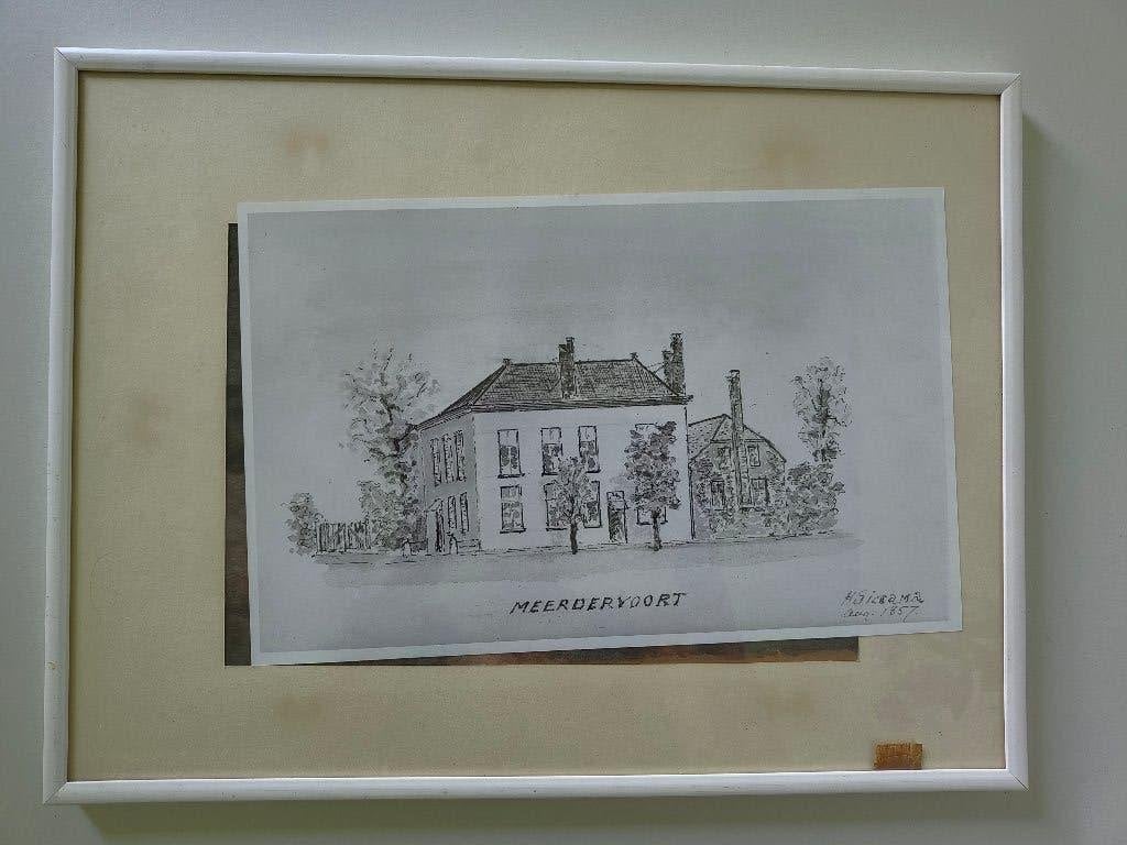 Historische prent – Meerdervoort – H. Siccama, augustus 1857, Ophalen
