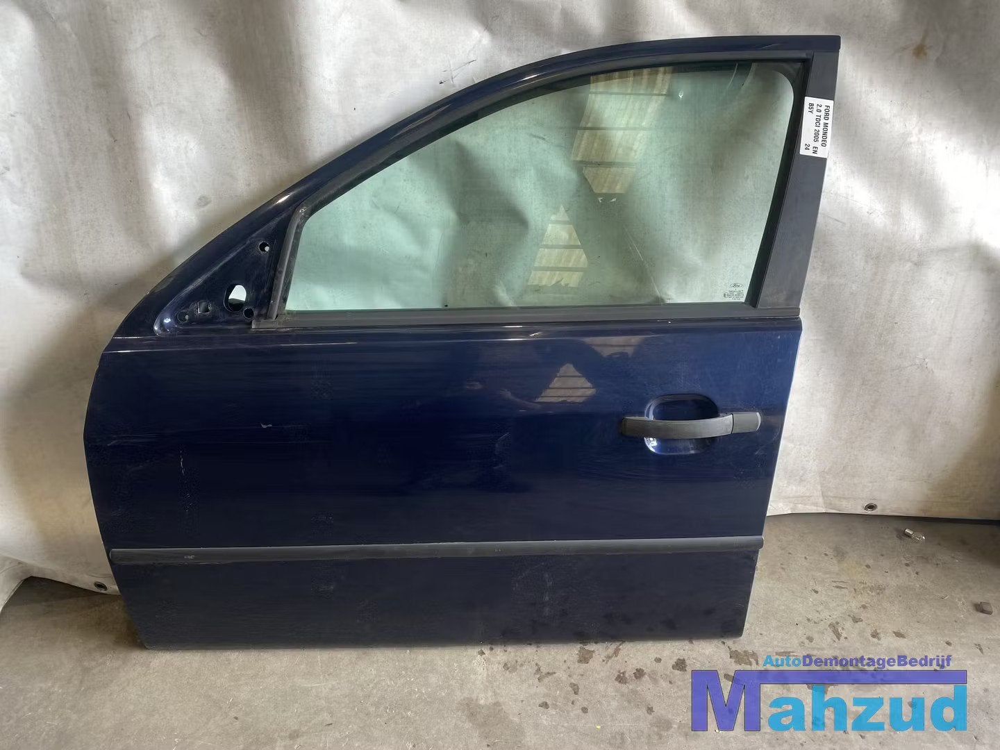FORD MONDEO 3 Blauw E2 Links voor deur portier 2000-2007, Gebruikt, Deur, Info@ford.com, Voor