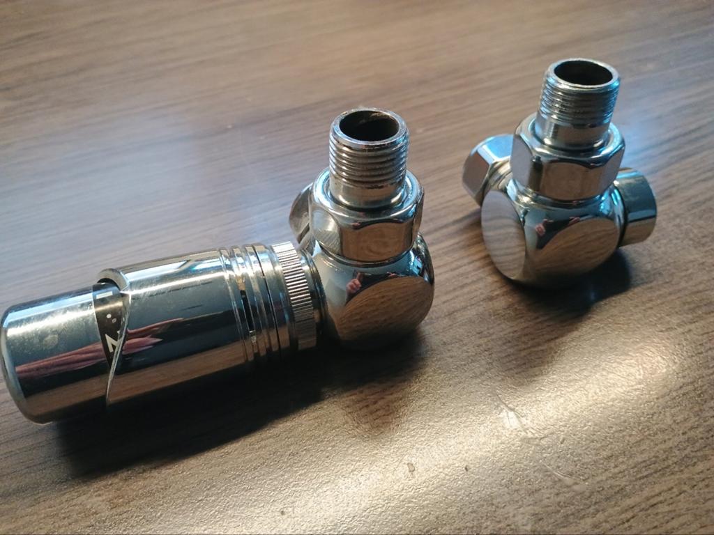 Jaga Deco aansluitset 35 wand + thermostaatkop chroom(AC), Thermostaat, Gebruikt, Minder dan 30 cm, Minder dan 60 cm