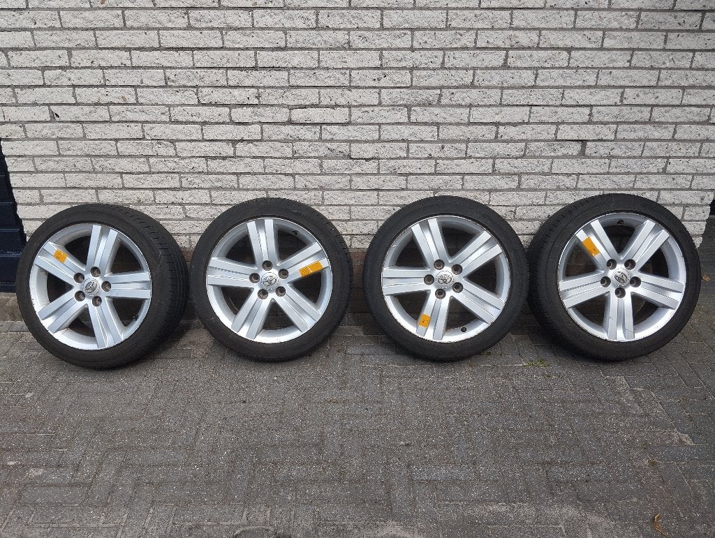 4 autobanden met velg, Ophalen, Banden en Velgen, 17 inch, Personenwagen