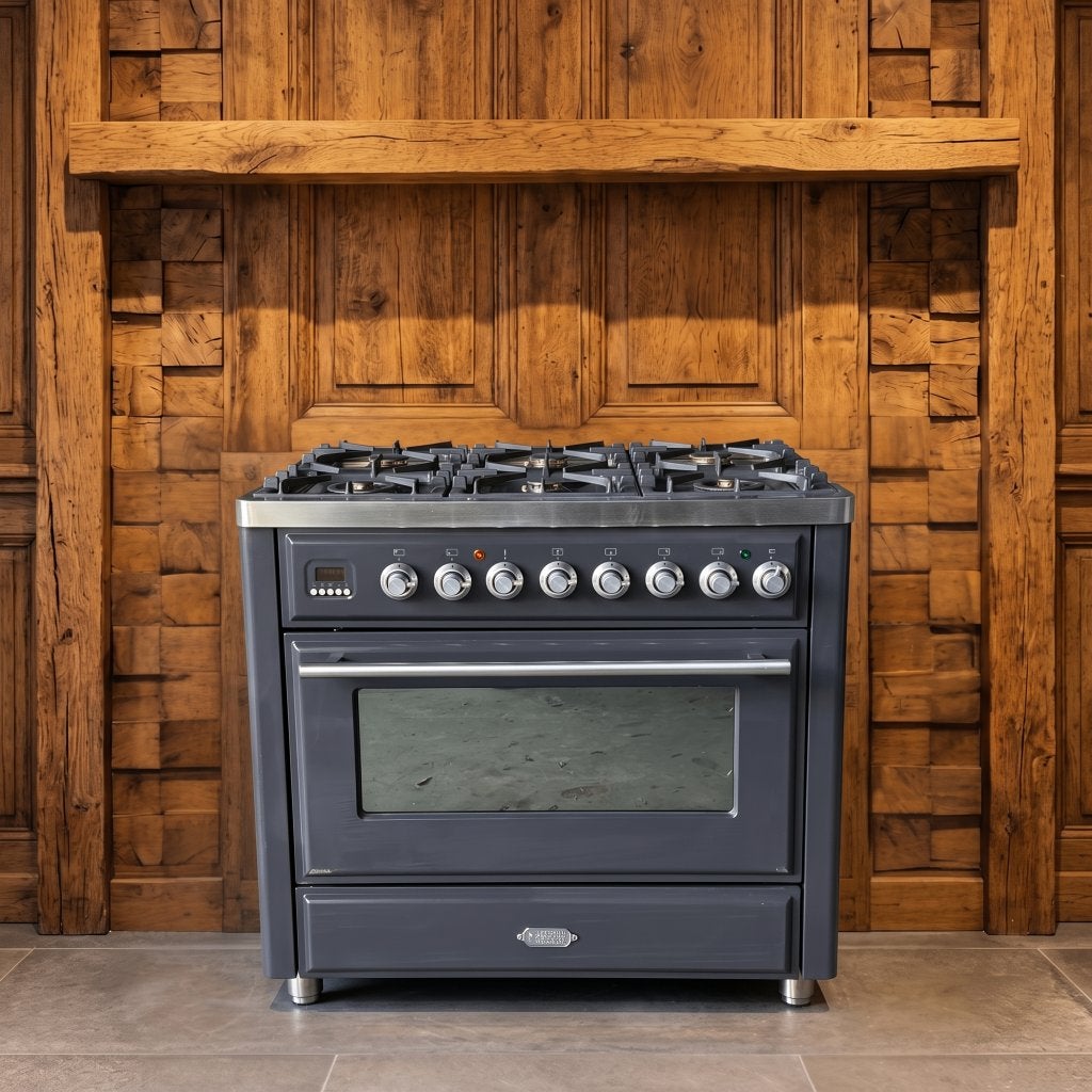 Boretti Majestic 90 cm · antraciet · Incl conditierapport, 60 cm of meer, Ophalen of Verzenden, Zo goed als nieuw, Gas
