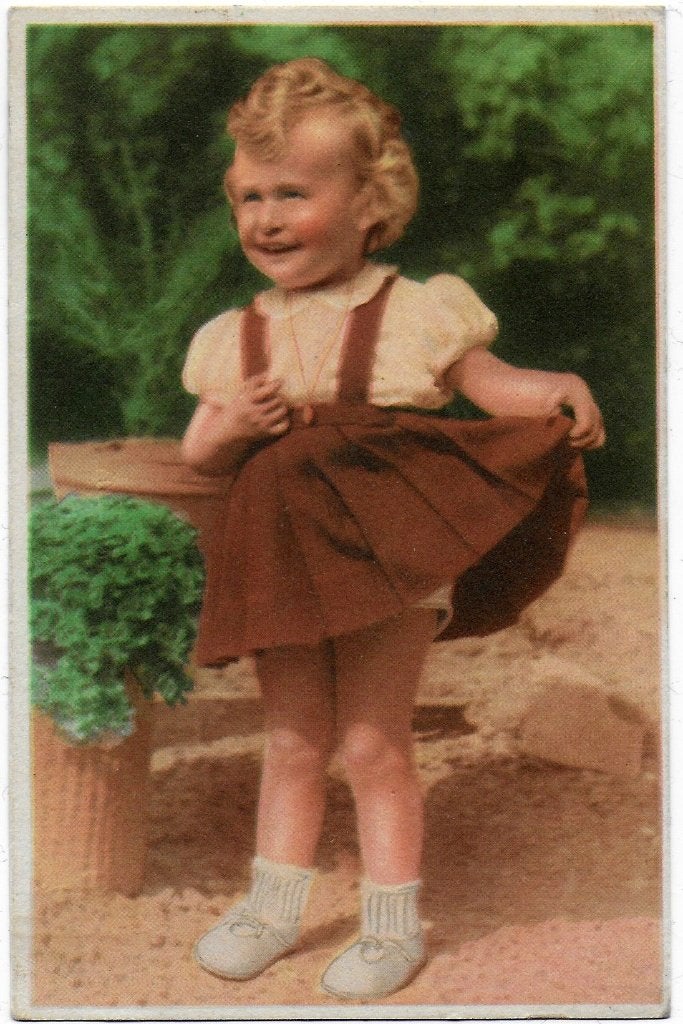 B469 oude gelopen ansichtkaart kleuter, Ophalen of Verzenden, 1940 tot 1960, Gelopen