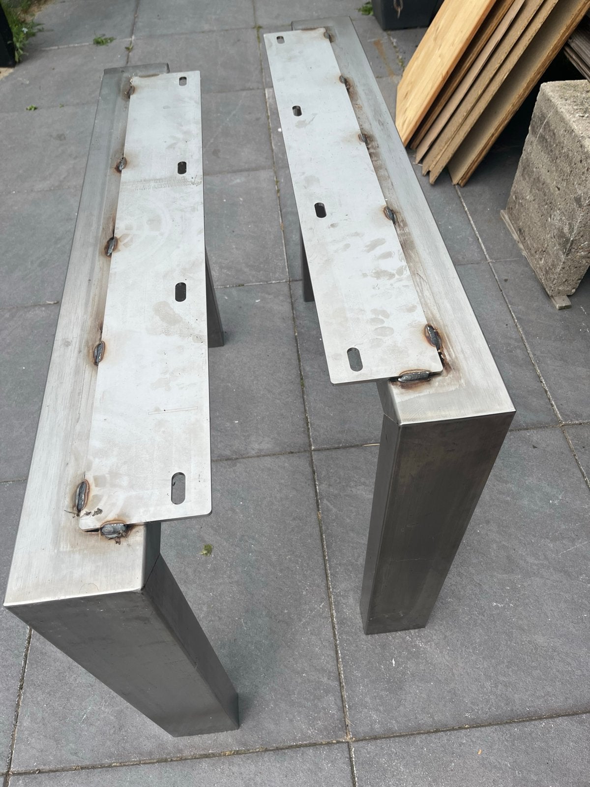 RVS tafelpoten/onderstel, Ophalen, Tafelpoot, Gebruikt, 50 tot 100 cm