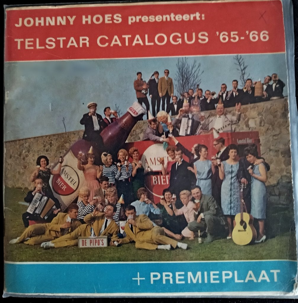Johnny Hoes presenteert: Telstar Catalogus '65-'66. VG+, Gebruikt, Inclusief boekje, 7 inch, Ophalen of Verzenden