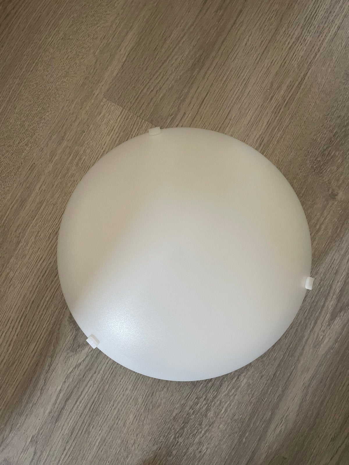 Witte Plafondlamp, Kunststof, Modern, Ophalen of Verzenden, Zo goed als nieuw