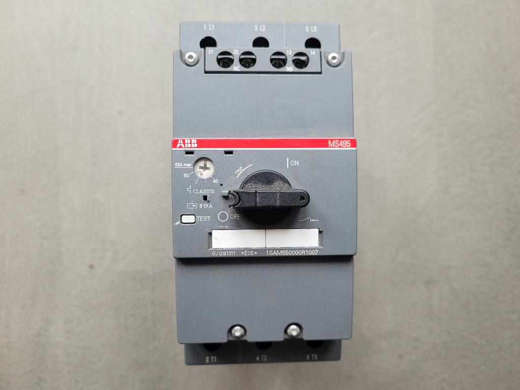 ABB motorbeveiligingsschakelaar MBS MS495, ABB, Ophalen of Verzenden, Zo goed als nieuw, Info@ABB.nl