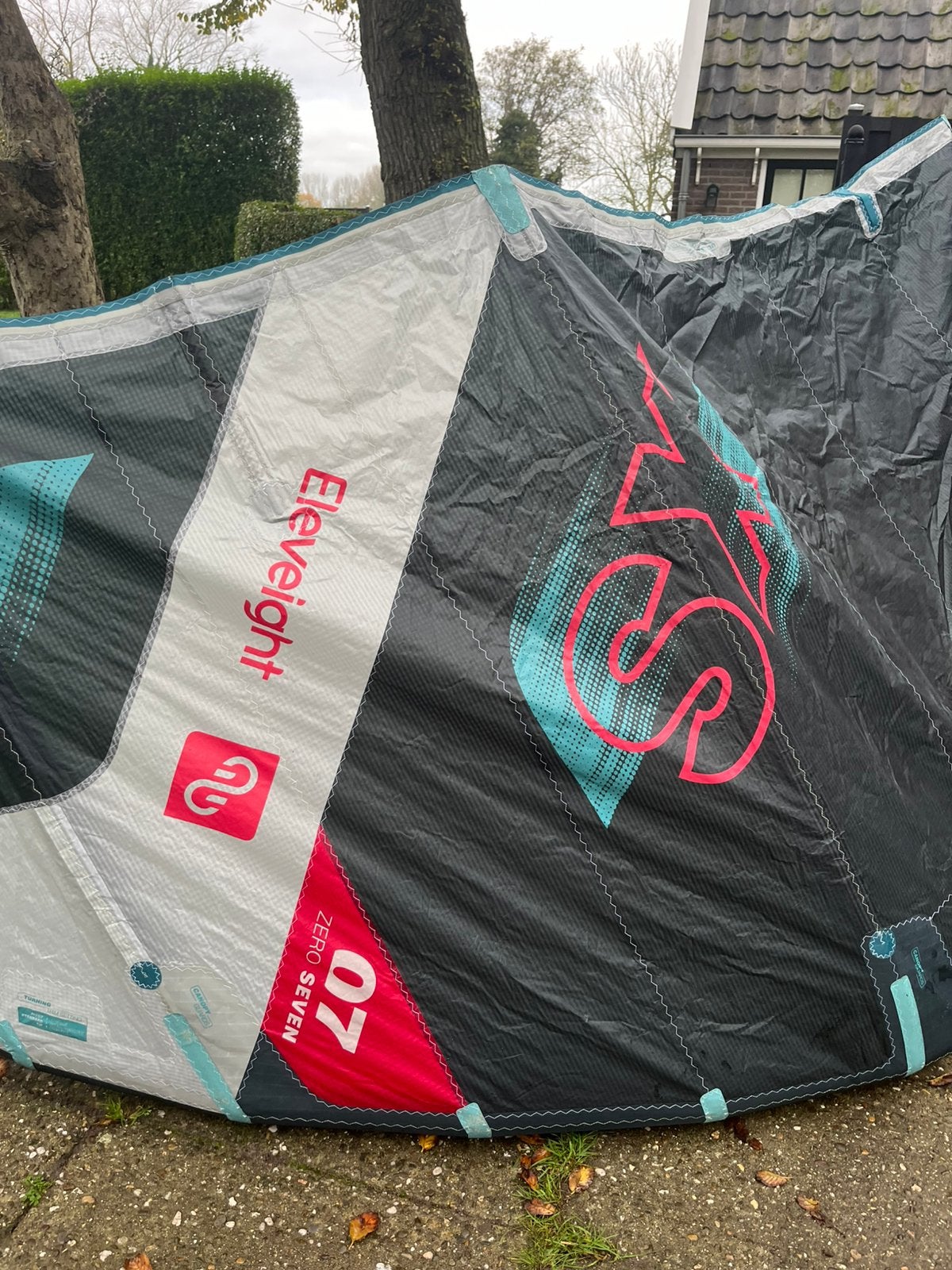 Kiteset 7m, 10m en bar, Gebruikt, Kitesurf-set, 10 m², Geen board