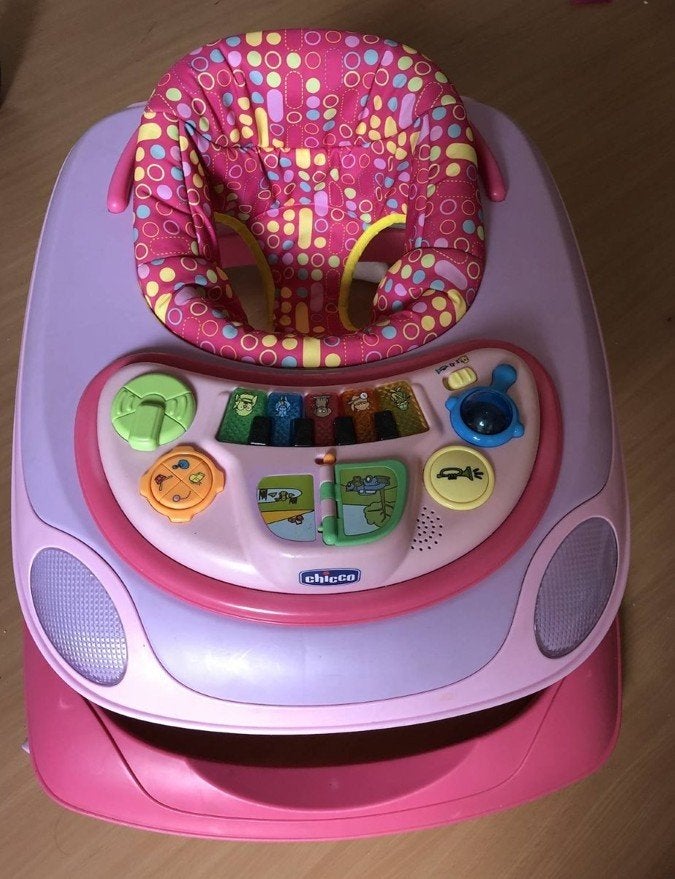 Chicco Baby Walker met Speelpaneel - Roze/Paars, Ophalen of Verzenden, Zo goed als nieuw, Overige typen, Met licht