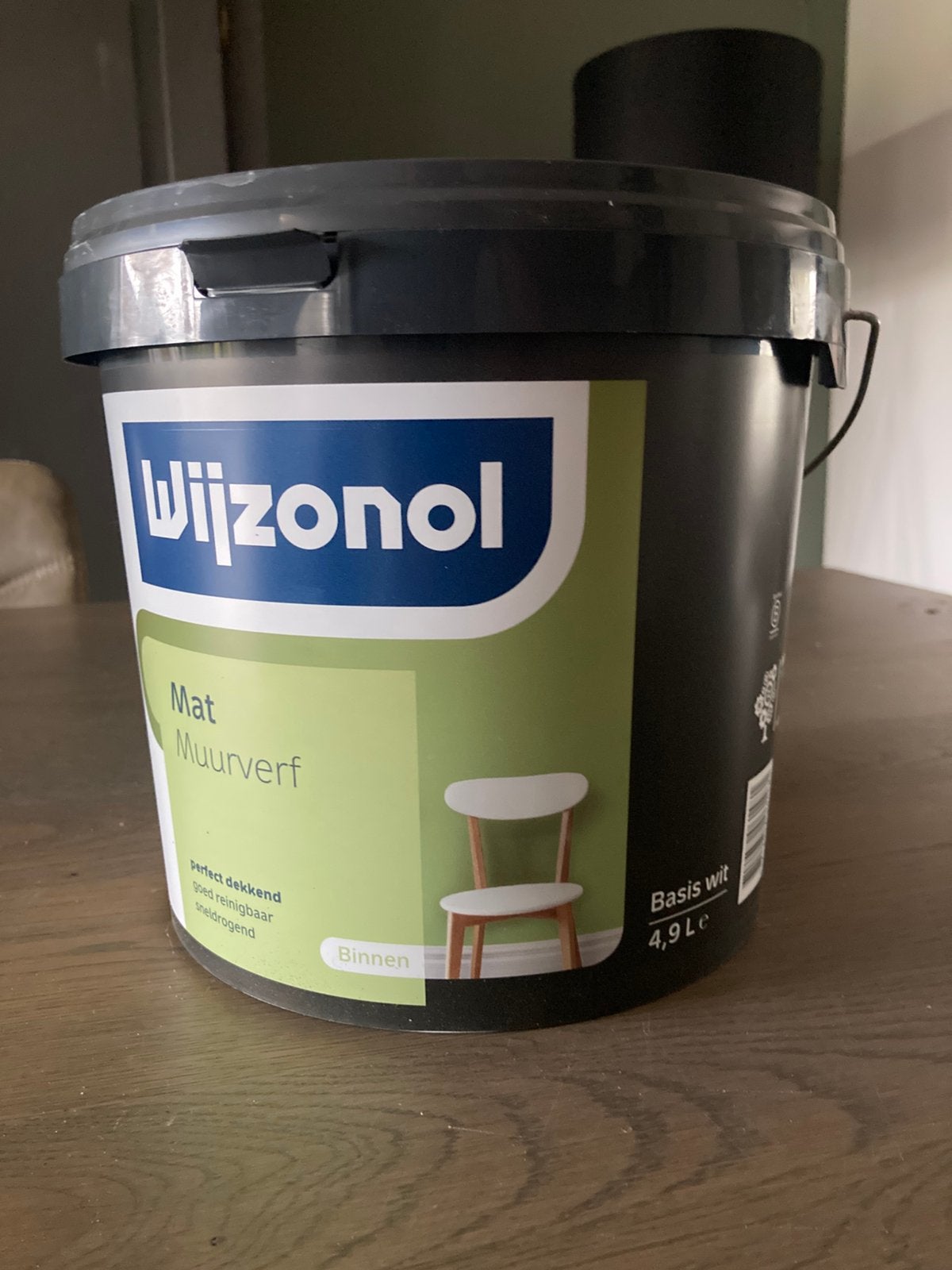 Muurveef Wijzonol, 4,5 ltr, Ophalen, Zo goed als nieuw