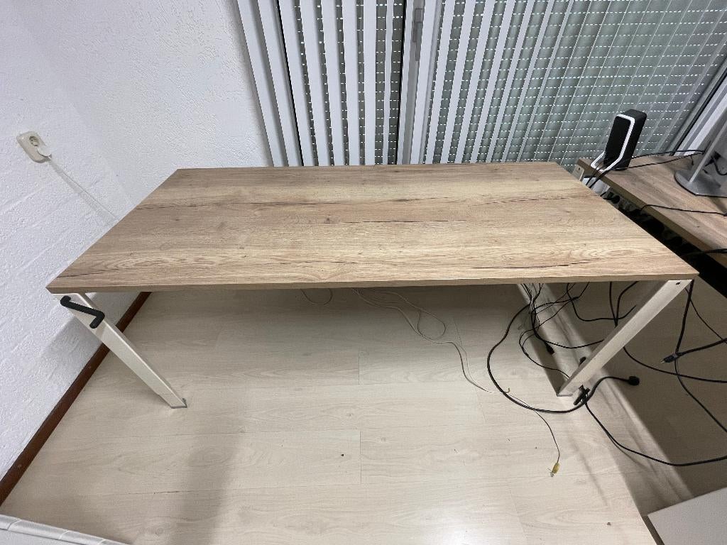 Ahrend bureau in hoogte verstelbaar blad 1800x800mm, Ophalen, Overige typen, Gebruikt, Beige