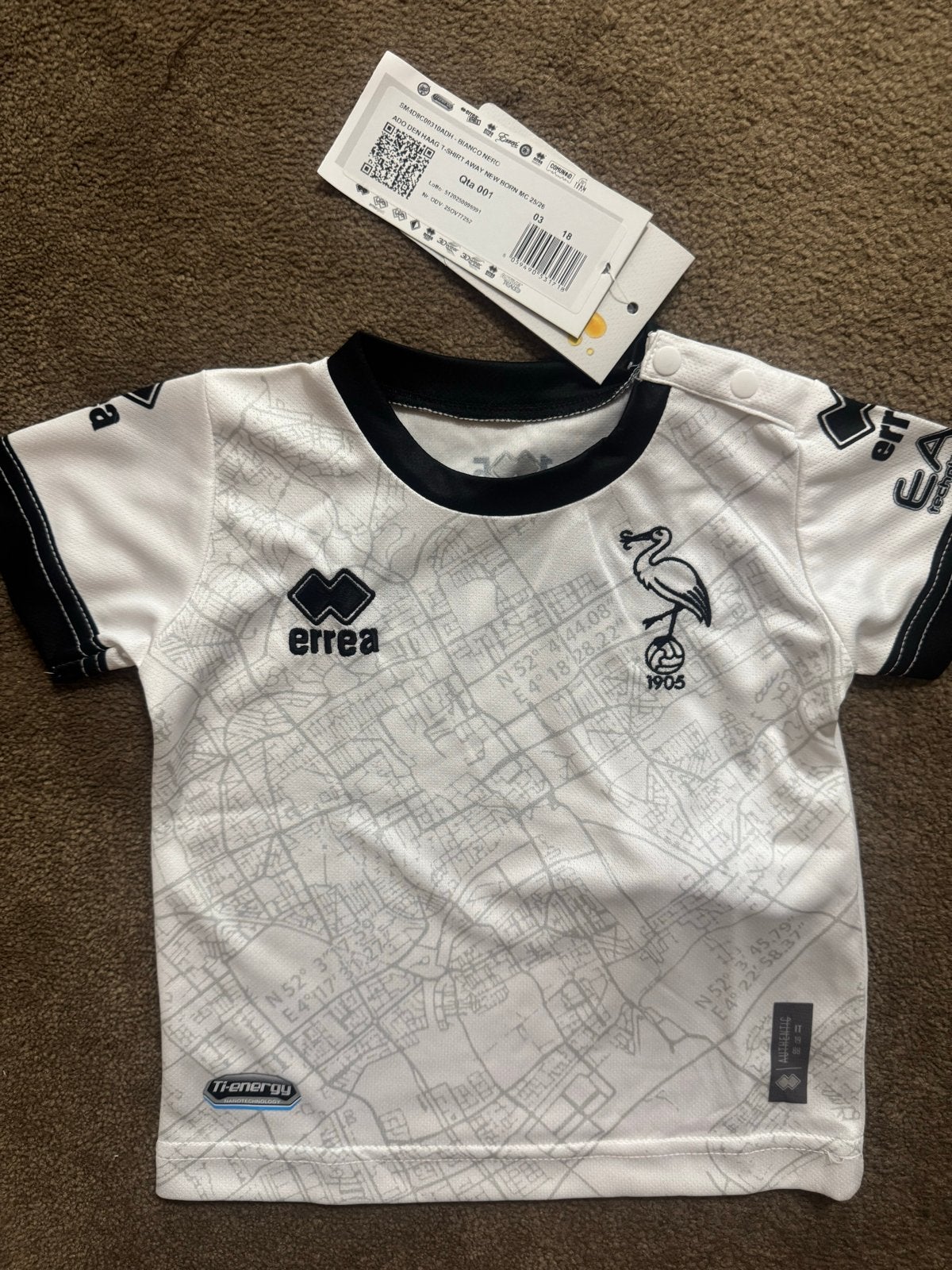 ADO Den Haag Baby Uitshirt Nieuw met Kaartjes, Verzamelen, Ophalen of Verzenden, Nieuw