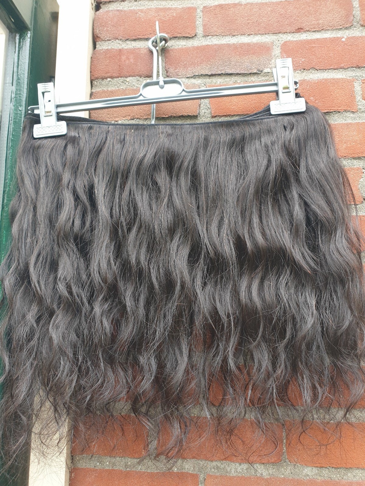 Burmese Water Wave Curly Raw Human Hair Weft Weave Bundle, Sieraden, Tassen en Uiterlijk, Uiterlijk | Haarverzorging, Ophalen of Verzenden