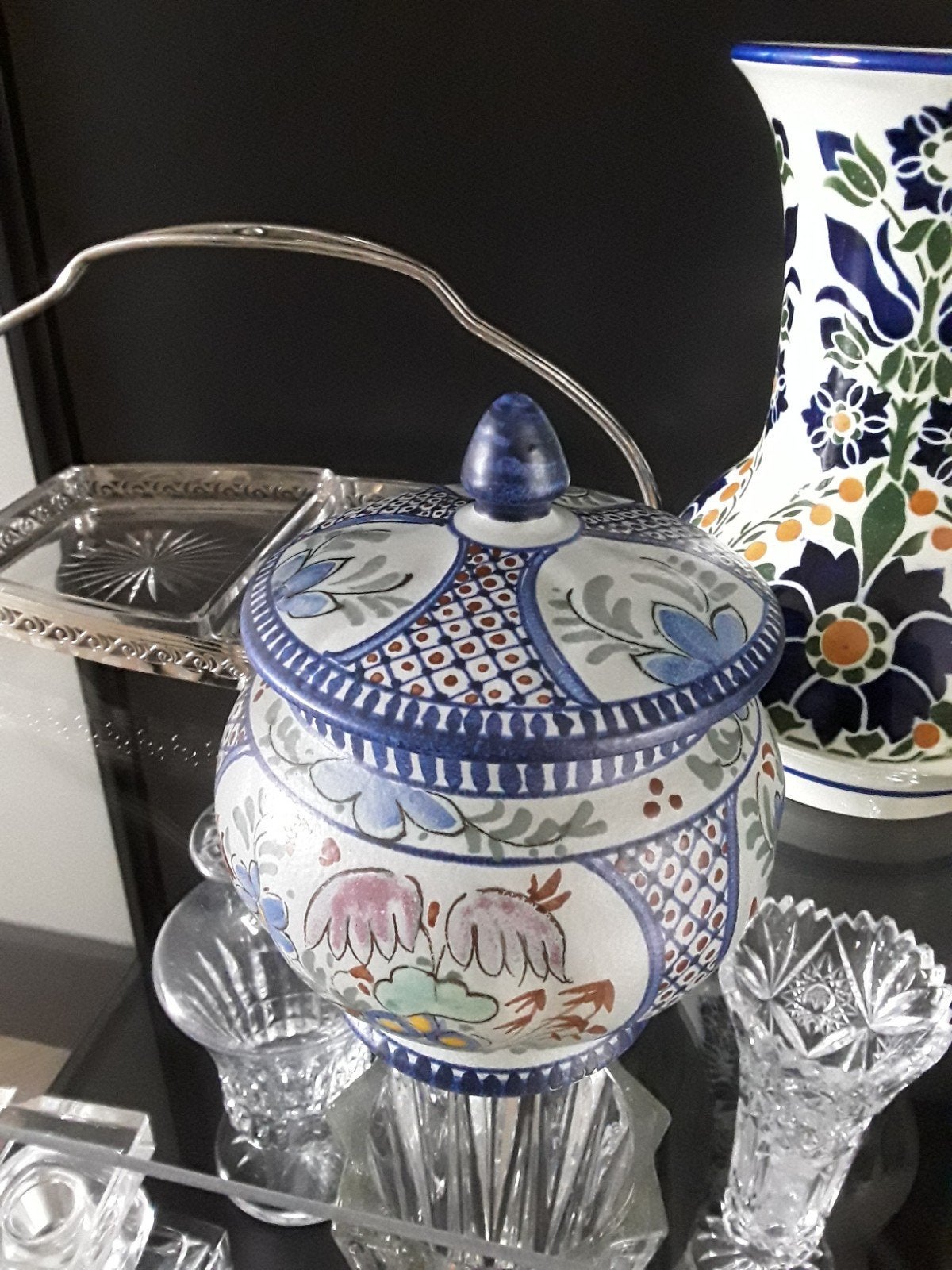 dekselpotje punt gaaf., Antiek en Kunst, Ophalen of Verzenden