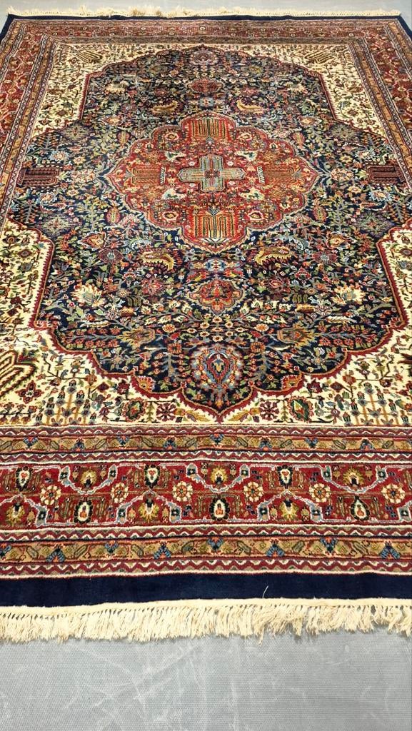 Groot Perzisch tapijt 350x250 wollen vloerkleed handgeknoopt, Crème, 200 cm of meer, Ophalen of Verzenden, Zo goed als nieuw