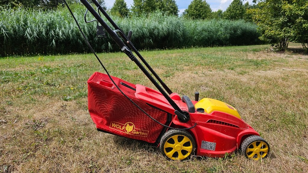 WOLF-Garten Elektrische Grasmaaier - 4 jaar oud, Ophalen, Gebruikt, Elektrische grasmaaier, 30 t/m 39 cm