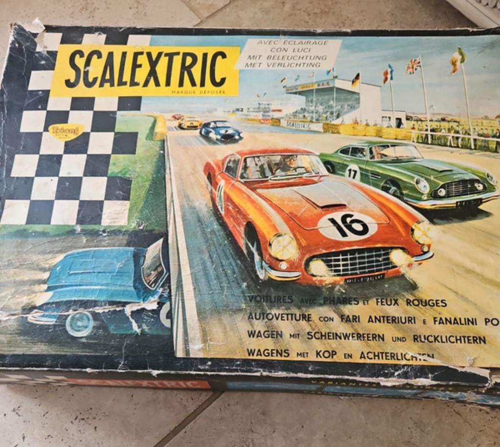 Scalextric Triang racebaan jaren 60, Overige merken, Ophalen of Verzenden, Elektrisch, Racebaan