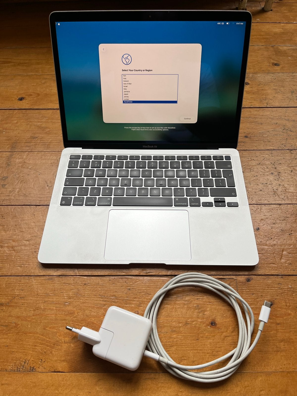 MacBook Air 13 inch - M1 8/512, Computers en Software, Apple Macbooks, Ophalen, Gebruikt, Qwerty, 8 GB