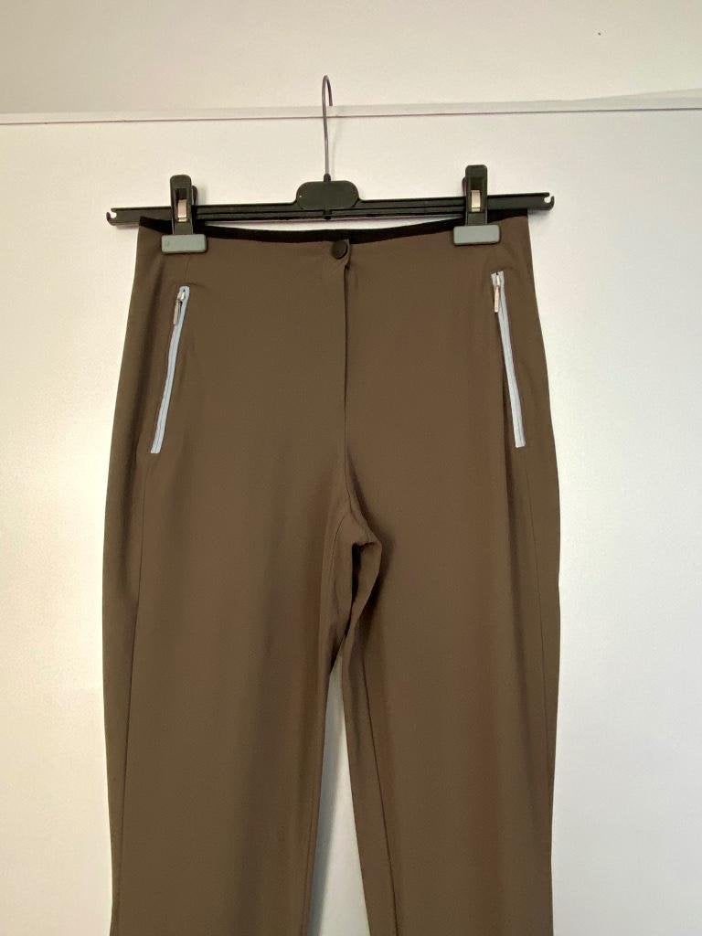 G774 Deyk maat S=36 skinny broek tregging taupe travel, Bruin, Ophalen of Verzenden, Zo goed als nieuw, Maat 36 (S)