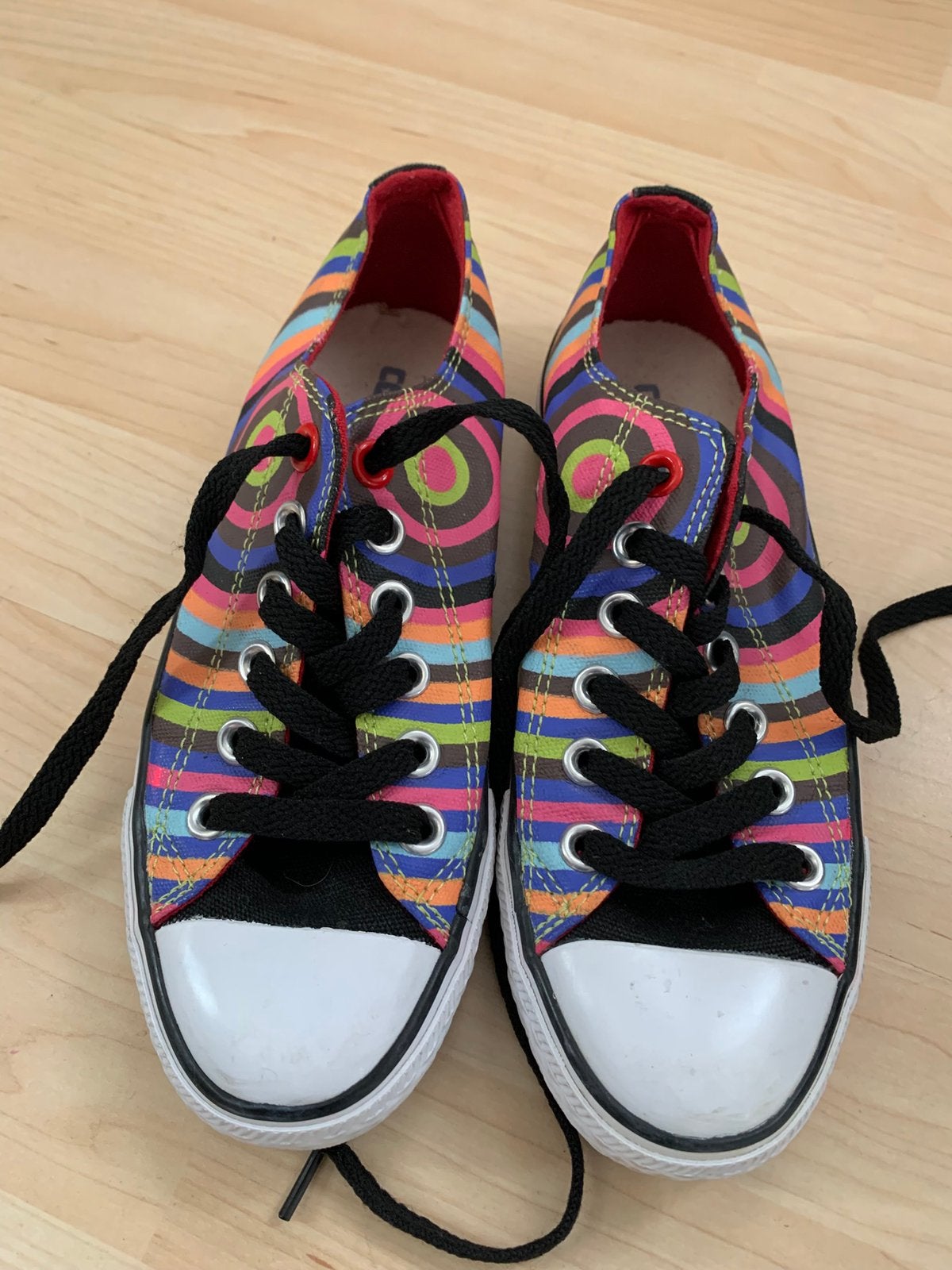 Bont gekleurde Converse All Stars, All Star, maat 36, Ophalen of Verzenden, Zo goed als nieuw, Sneakers of Gympen