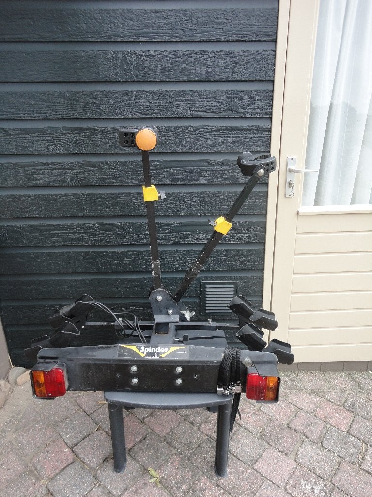 fietsendrager  spinder hawk, Ophalen, Gebruikt, 2 fietsen, Trekhaakdrager