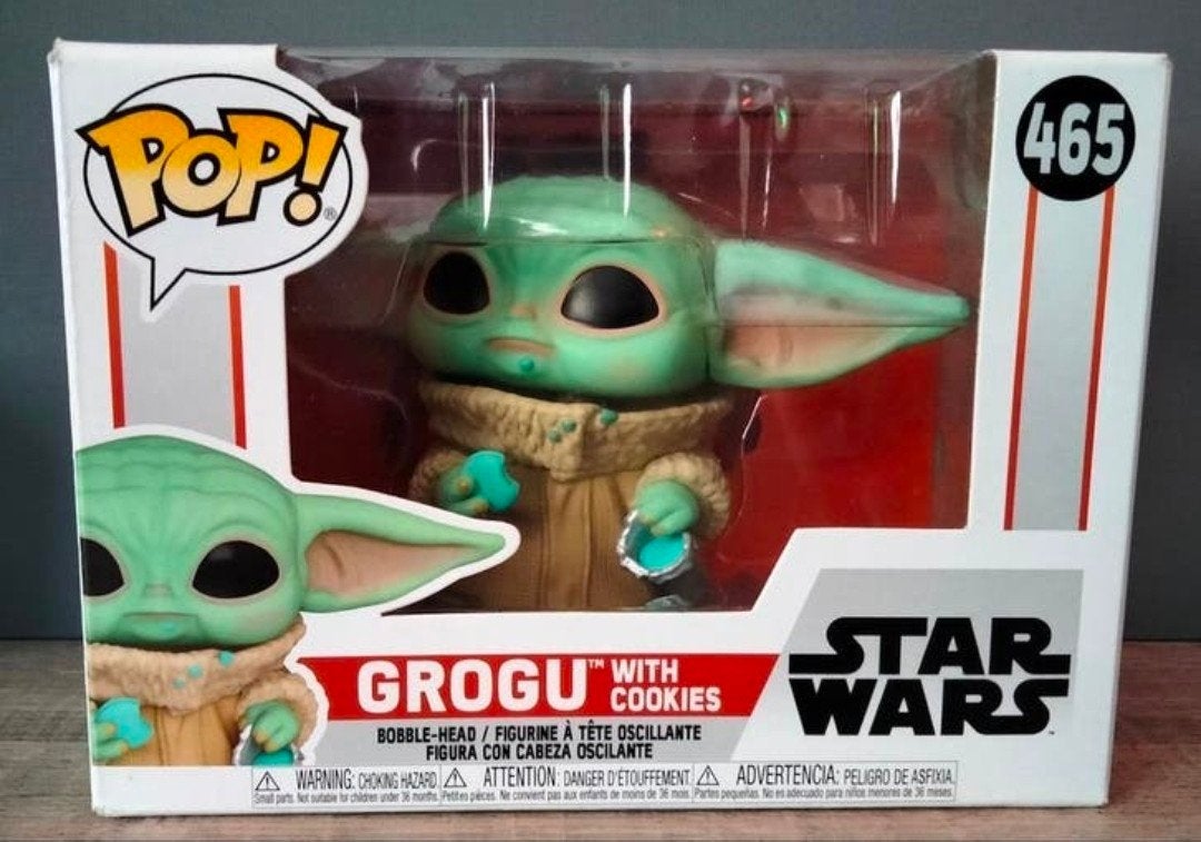 465 Grogu With Cookies Star Wars Mandalorian Funko Pop, Ophalen of Verzenden, Zo goed als nieuw