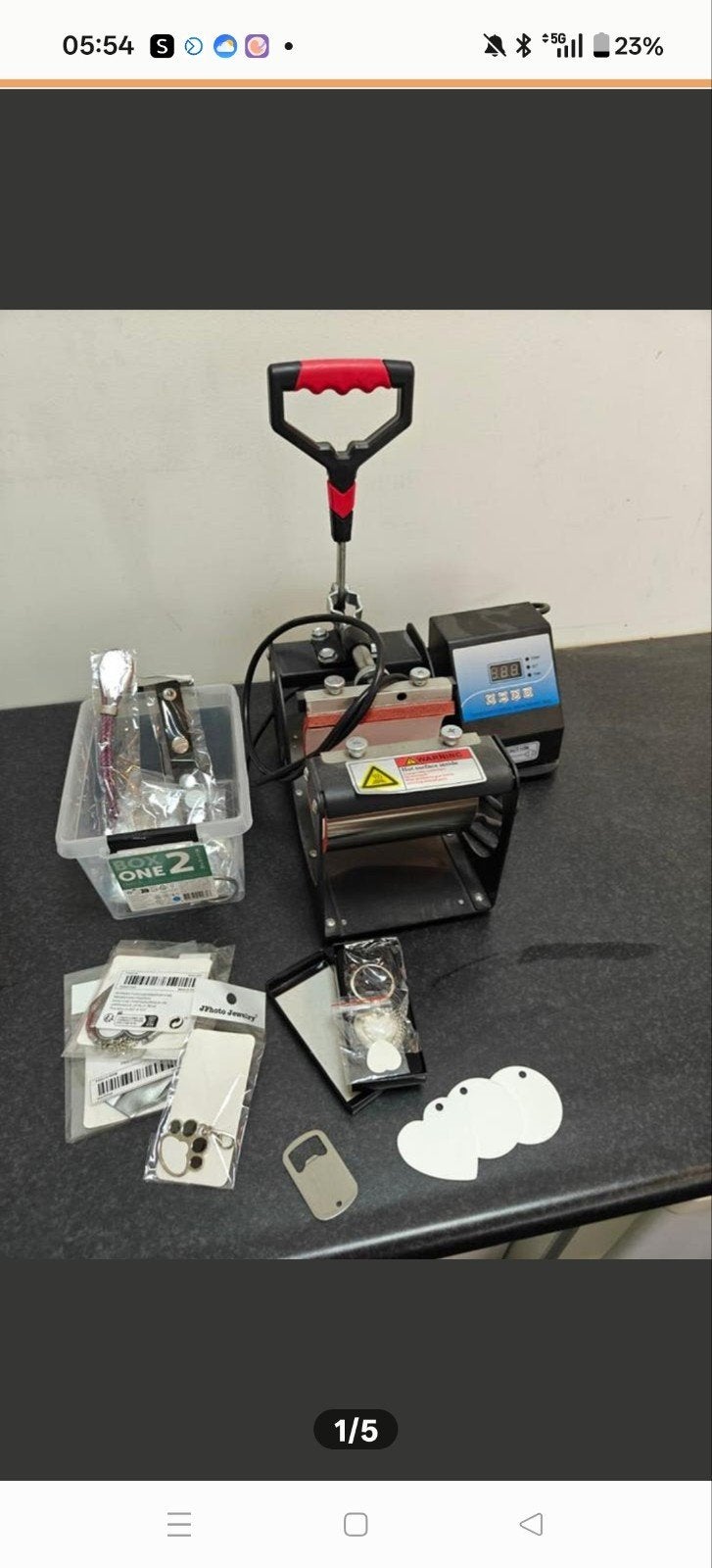 Sawgrass sg500 sublimatie printer met mok pers en accessoire, Computers en Software, Printers, Ophalen