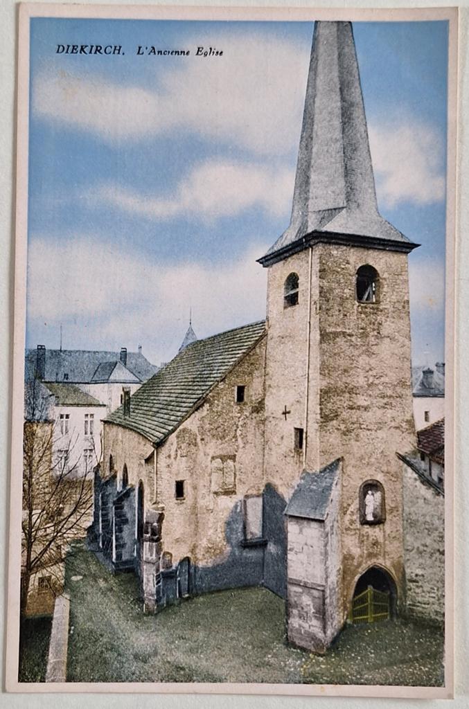 Oude Kerk Diekirch, Luxemburg - Ansichtkaart, Ophalen of Verzenden, Voor 1920, Ongelopen, België en Luxemburg