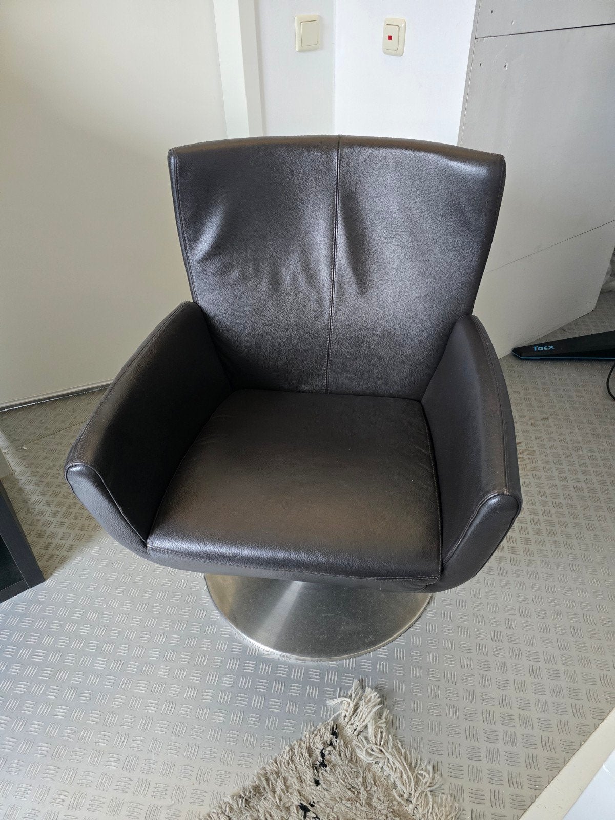 Leren fauteuil - geen beschadigingen, Ophalen, Modern, Klassiek, Gebruikt, 75 tot 100 cm