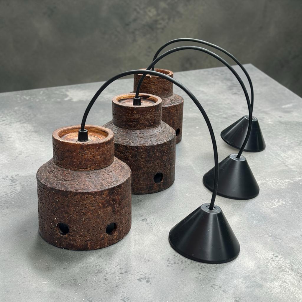 Vintage Herda Hanglamp Keramiek Jaren '70 Space Age, Ophalen of Verzenden