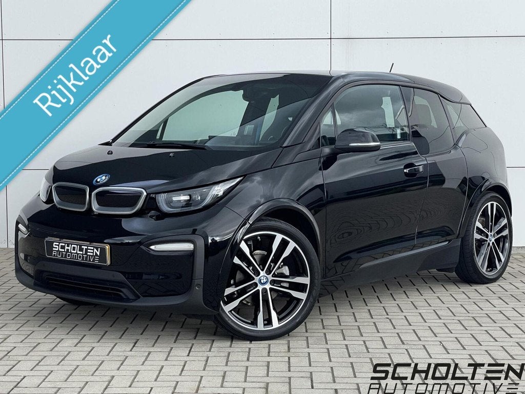 BMW i3 Dark Shadow Edition 120Ah 42 kWh Warmtepomp Navi Came, Auto's, BMW, Automaat, Gebruikt, Zwart, 4 stoelen