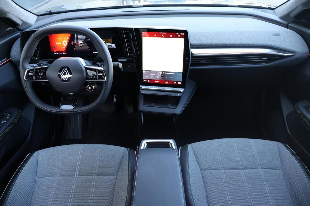Renault Scenic E-Tech EV60 comfort range techno 1e Eigenaar, Parkeersensor, Gebruikt, Leder en Stof, Zwart