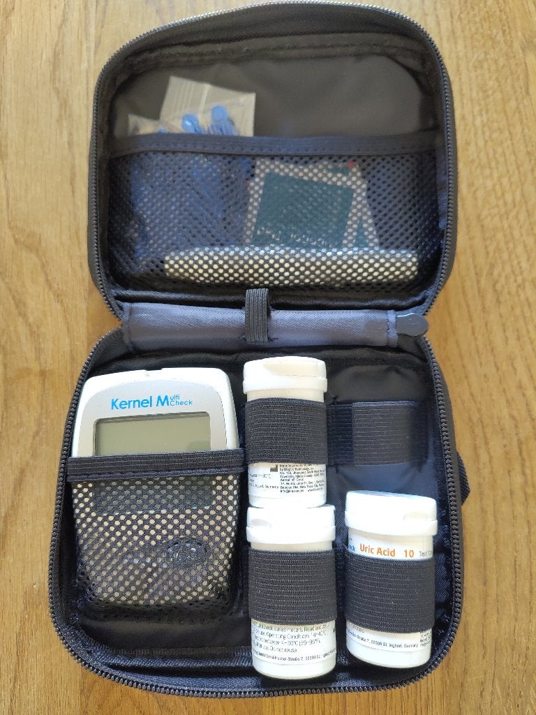 multi check meter cholesterol/glucose/overig Kernel, Diversen, Ophalen of Verzenden, Zo goed als nieuw