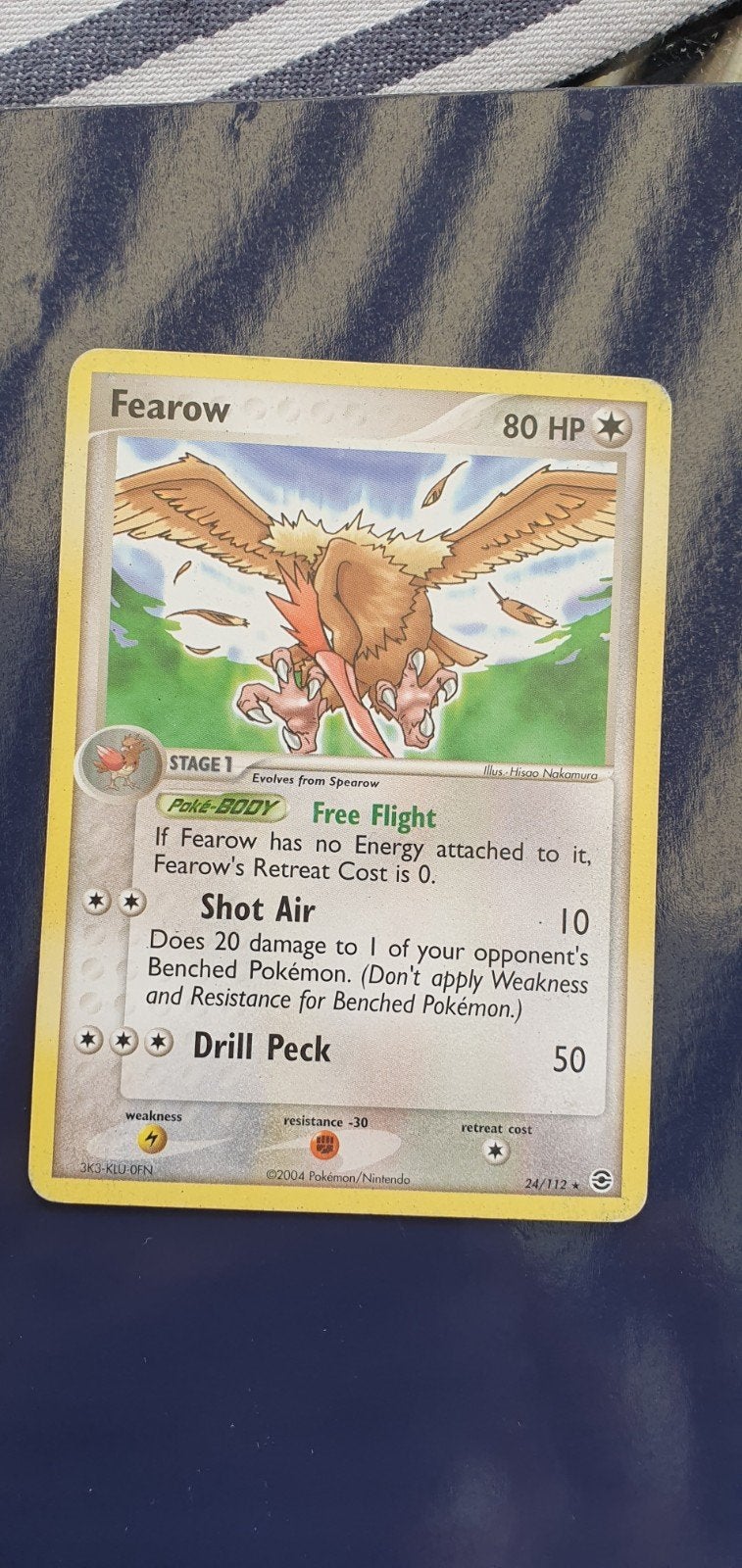 Fearow 24/112 pokemon kaart, Ophalen of Verzenden, Gebruikt
