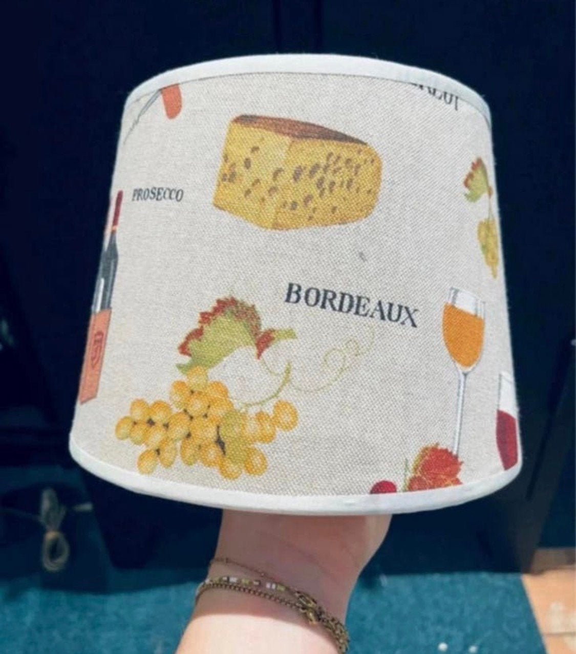 Unieke franse lampenkap met charme! NIEUW, Ophalen of Verzenden, Nieuw, Rond