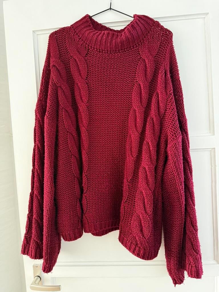 Bordeaux rood trui dames maat M/38, Ophalen of Verzenden, Gedragen, Maat 38/40 (M), Rood