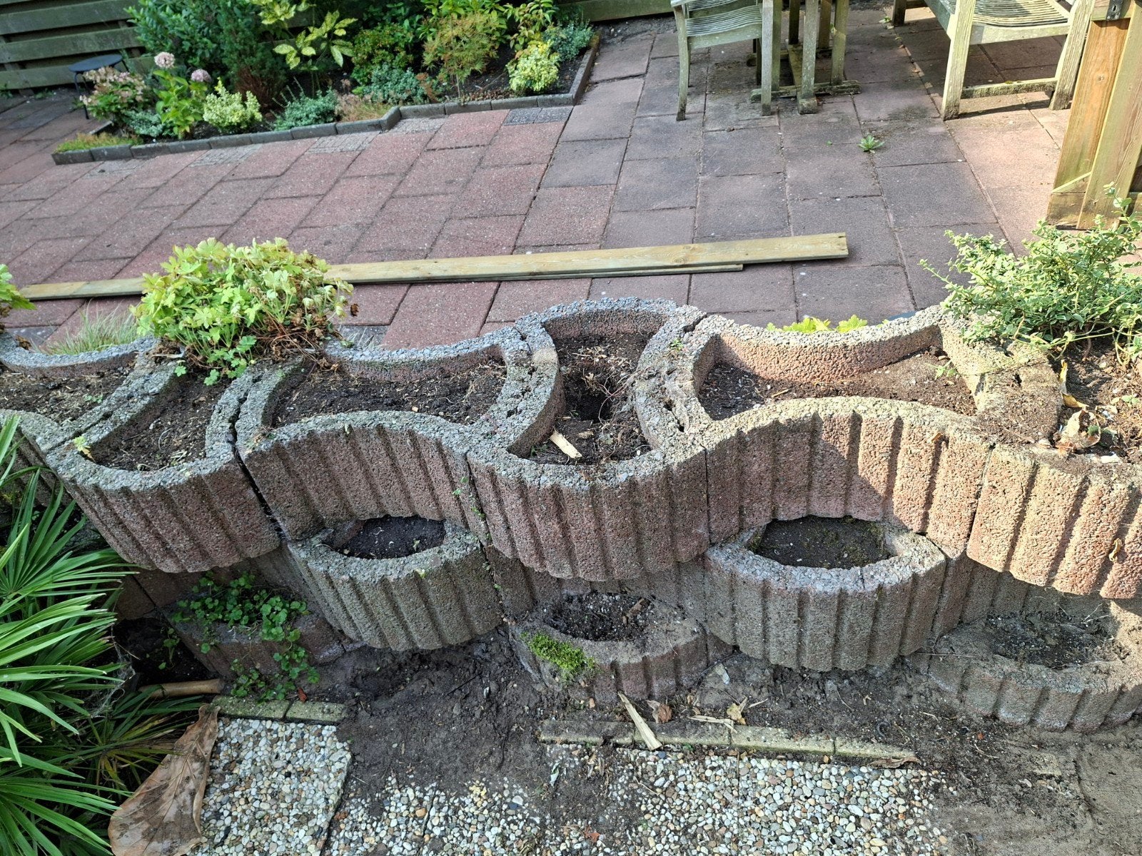 Betonnen plantenbakken, Tuin en Terras, Ophalen, Gebruikt, Rond